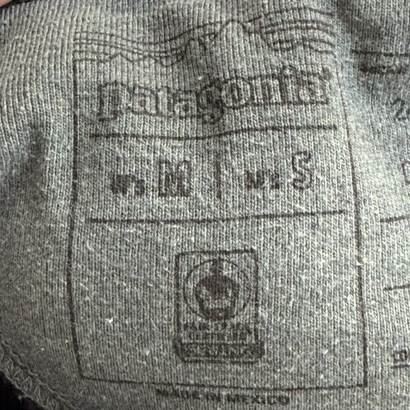 Patagonia Pullover Hoodie Gray Mens Small Womens Medium Save our Home Planet - Picture 6 of 8